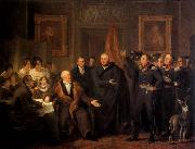 PIENEMAN, Jan Willem. The Triumvirate Assuming Power on behalf of the Prince of Orange, 21 November 1813 oil painting artist